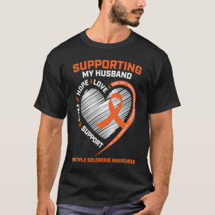 Camiseta MS Husband Múltipla Esclerose Esposa MS Consciênci