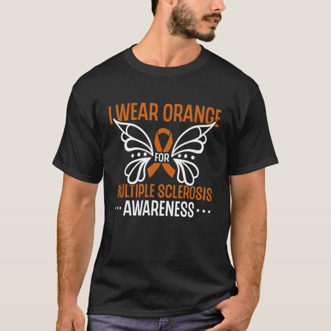 Camiseta MS I Veste Laranja Para Esclerose Múltipla MS Pass (Frente)