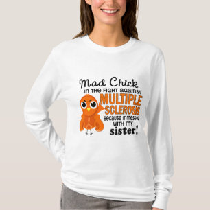 Camiseta MS louco da esclerose múltipla da irmã do pintin