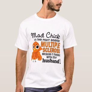 Camiseta MS louco da esclerose múltipla do marido do