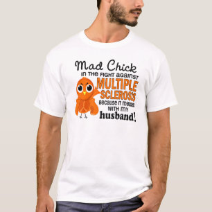 Camiseta MS louco da esclerose múltipla do marido do