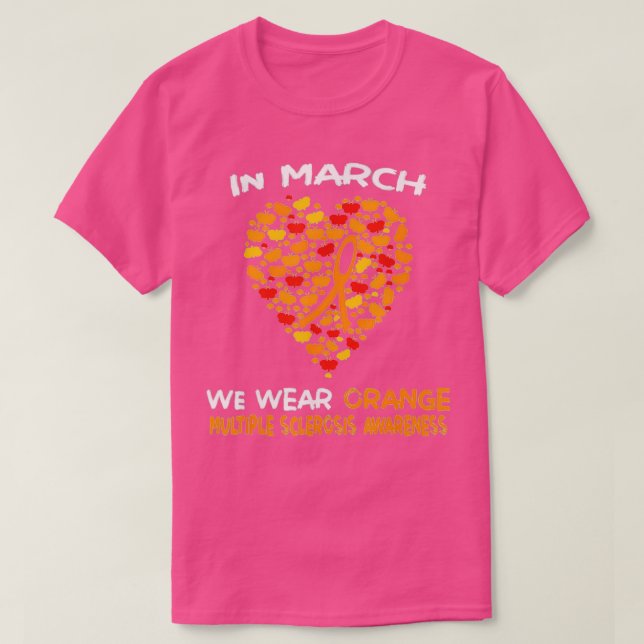 Camiseta MS Multiple Sclerose Awarness Mês março (Frente do Design)
