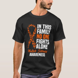Camiseta Ms Multiple Sclerosis Awareness Orange Ribbon