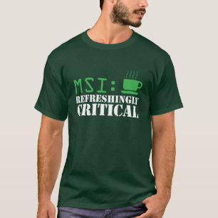 Camiseta MSI: T de modo refrescante crítico do verde