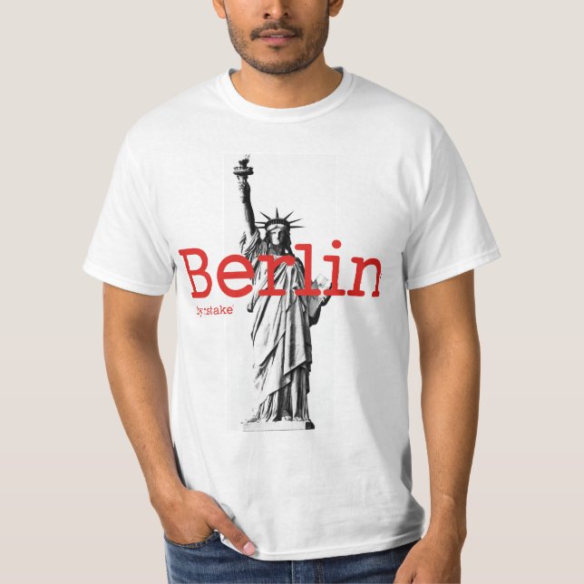 Camiseta Mstake de Berlim & de New York (Frente)