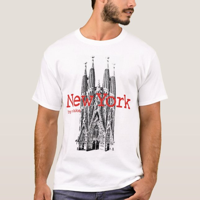 Camiseta Mstake de New York & de Barcelona (Frente)