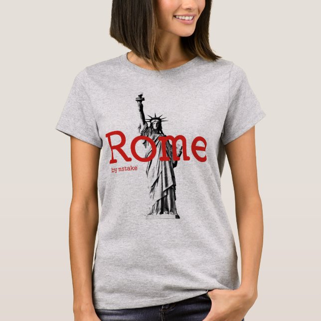 Camiseta Mstake de Roma & de New York (Frente)
