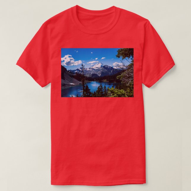 Camiseta Mt Baker e Baker Lake (Frente do Design)