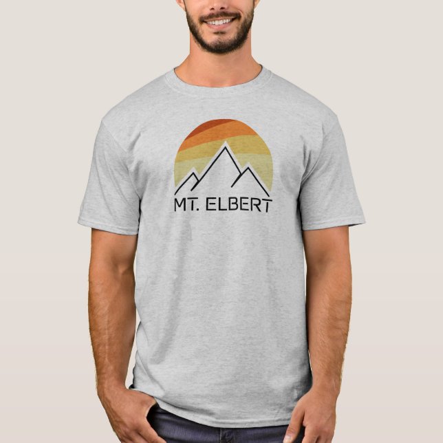Camiseta Mt. Elbert Colorado Retro (Frente)