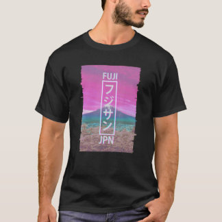 Camiseta Mt Fuji Japan Glitt Japonês Vaporwave Aestético
