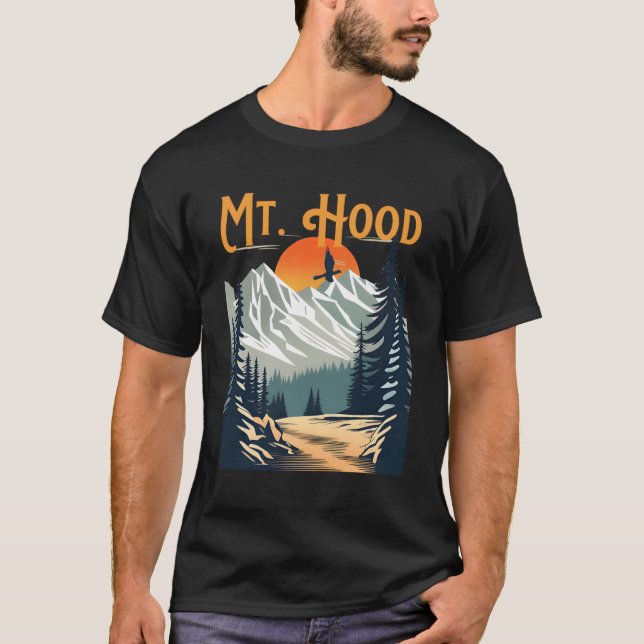 Camiseta Mt Hood Hiking (Frente)