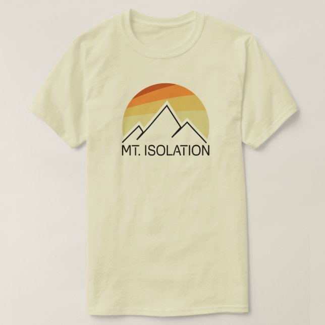 Camiseta Mt. Isolamento New Hampshire Retro (Frente do Design)