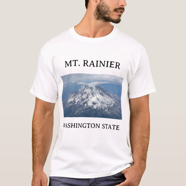 Camiseta MT. Rainier Aerial Foto Stratus Cloud 2 (Frente)