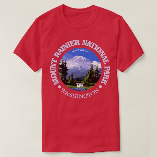 Camiseta Mt Rainier NP (Frente do Design)