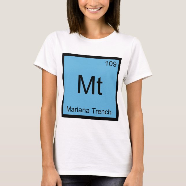 Camiseta Mt - Símbolo do Elemento Químico da Fossa (Frente)