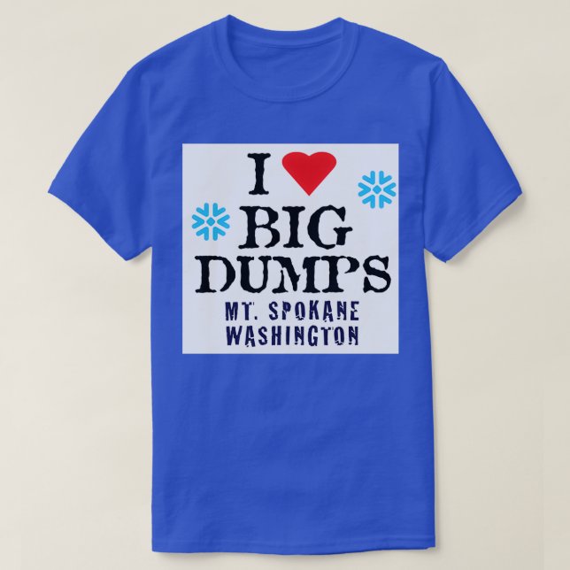 Camiseta Mt Spokane Monte Ski Mountain Resort Washington Sk (Frente do Design)