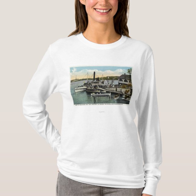 Camiseta Mt. Washington, navios do Gov. Endicott entrados (Frente)