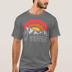 Camiseta Mt Whitney Hiking com Retro Sunset