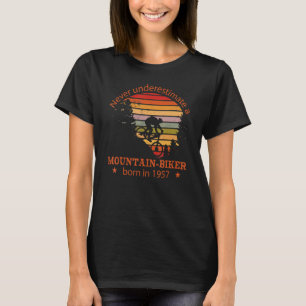 Camiseta Mtb Bicicletas Vintage 1957 Birthday Cycling Mount