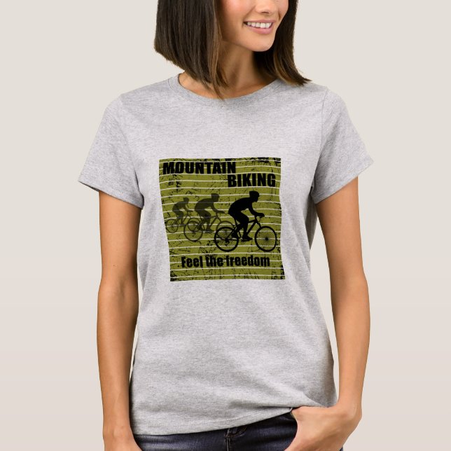 Camiseta MTB de bicicleta de montanha (Frente)