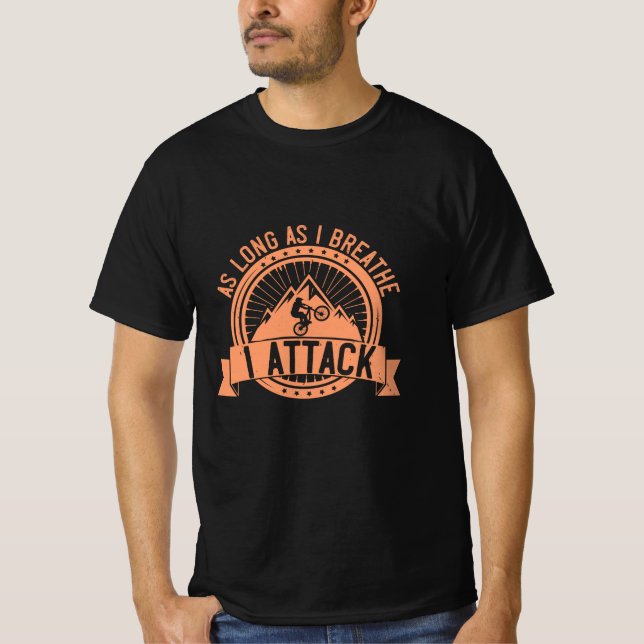 Camiseta MTB - Enquanto Respirar Eu Atacar (Frente)