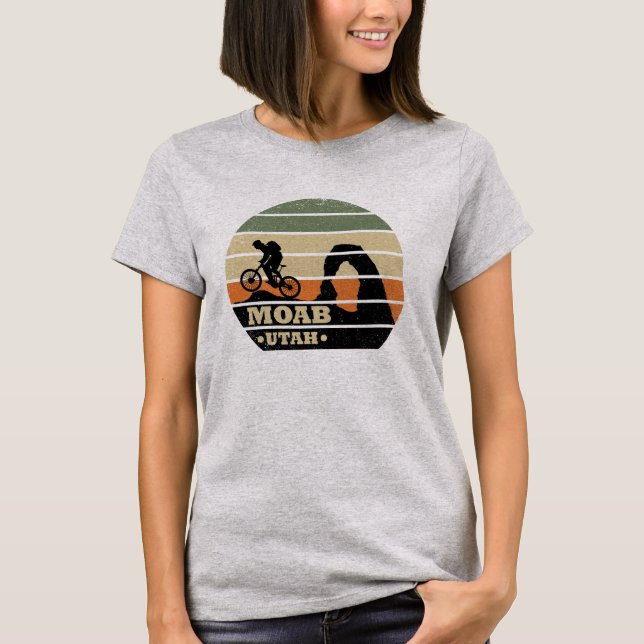 Camiseta Mtb Moab - Ciclismo de Montanha em Utah (Frente)