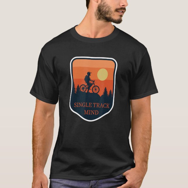 Camiseta Mtb Solteiro Track Trilha Cheio Suspensão Enduro M (Frente)