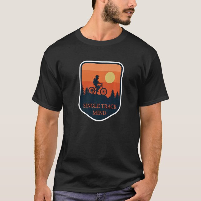 Camiseta Mtb Solteiro Track Trilha Cheio Suspensão Enduro M (Frente)