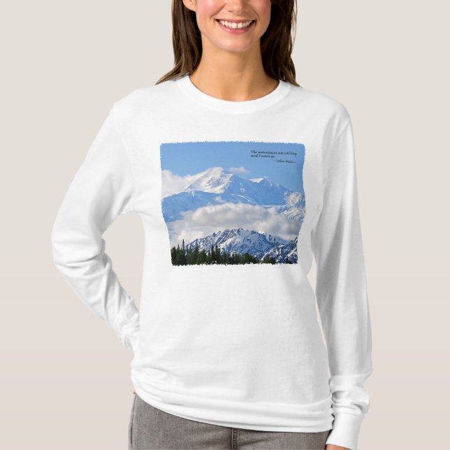 Camiseta Mtns é chamar/Mt McKinley (Frente)
