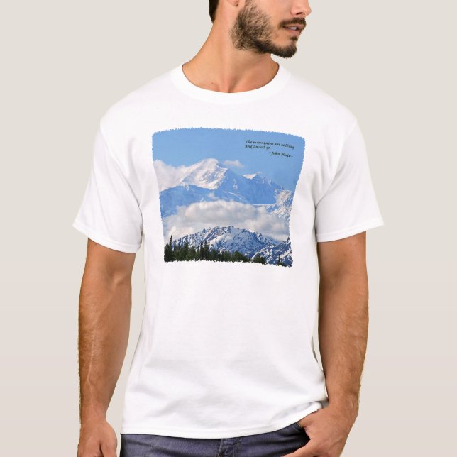 Camiseta Mtns é chamar/Mt McKinley (Frente)