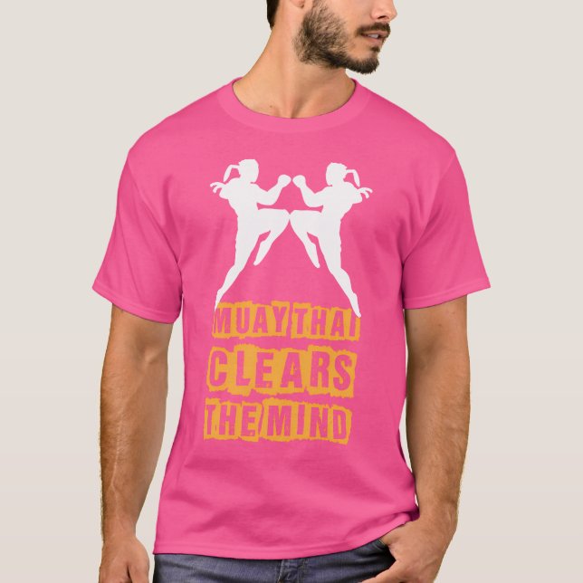Camiseta Muay Tailandês Limpa A Mente Que Eu Tai Boxando Eu (Frente)