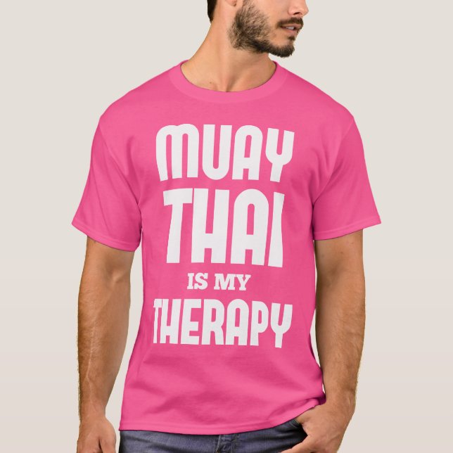 Camiseta Muay Thai Amante Muay Thai É Minha Terapia Muay Ta (Frente)