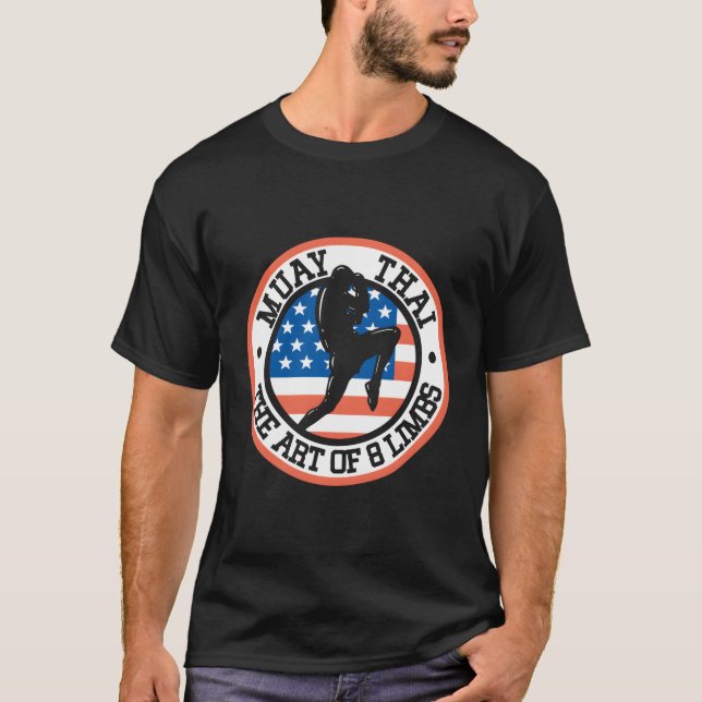 Camiseta Muay Thai Arte De 8 Membros Thai Boxing Combat Sp (Frente)