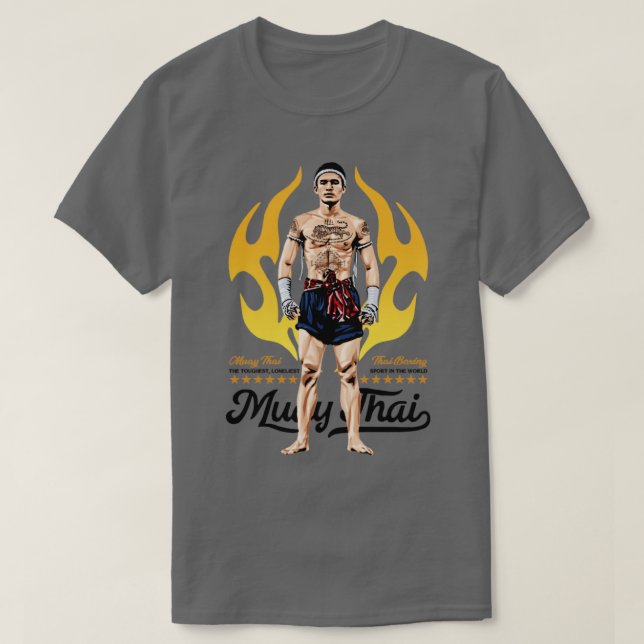 Camiseta Muay Thai Boran (Frente do Design)