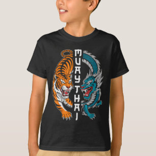 Camiseta Muay Thai Boxe Tailândia Fã Muay Thai Homens Mulhe