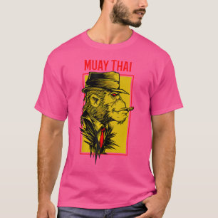 Camiseta Muay Thai Chimp Jiu-Jitsu Mma Lutando Muay Tailand