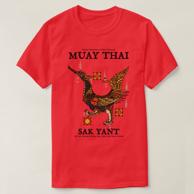 Camiseta Muay Thai Classic Tattoo Swan (Frente do Design)