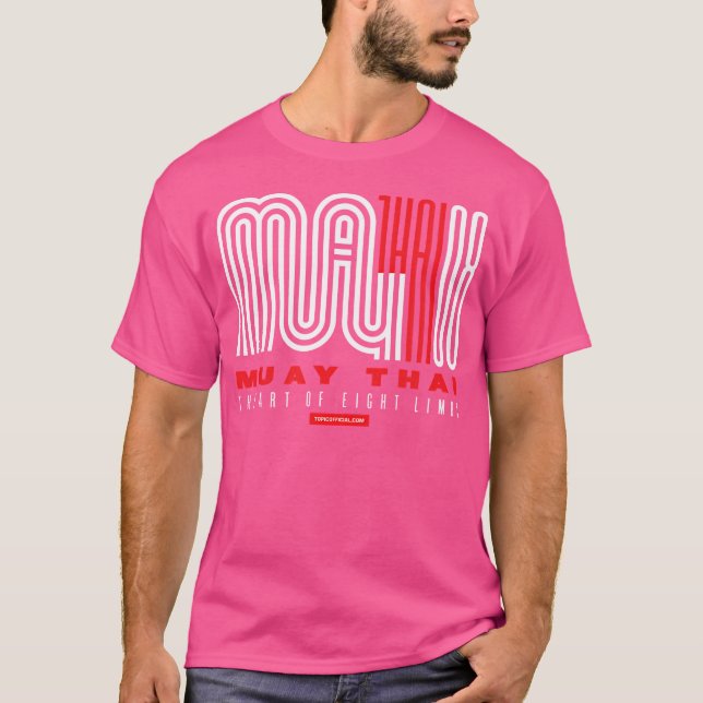 Camiseta Muay Thai Com Tipografia Personalizada (Frente)