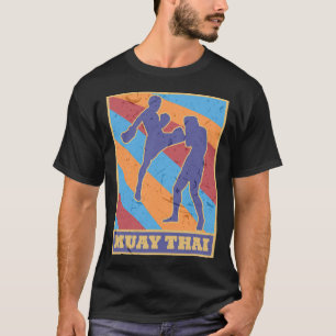 Camiseta Muay Thai Cores Retro Vintage Boxe Mma Kickboxing