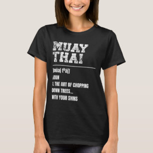 Camiseta Muay Thai Definition Martial Arts Thai Boxin Mart
