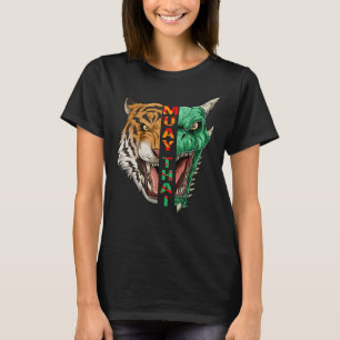 Camiseta Muay Thai Dragon E Tigre Head Thaiboxing