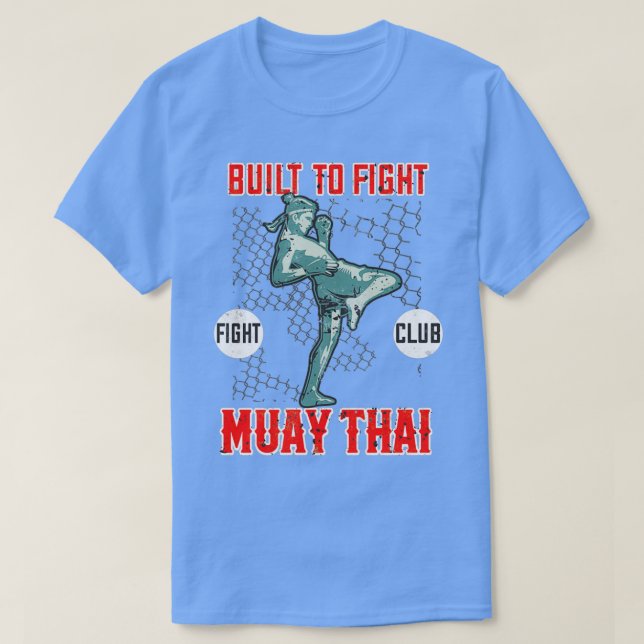 Camiseta Muay Thai Fighter Martial Arts Boxando (Frente do Design)