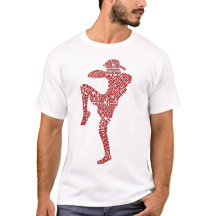 Camiseta Muay Thai Fighter Martial Arts Typografia