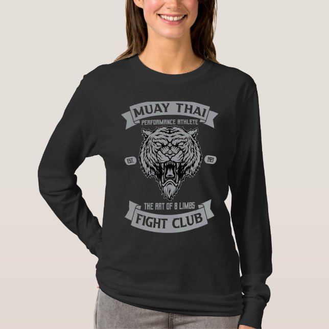Camiseta Muay Thai Fighting Mma Fighter Kickboxing Tailândi (Frente)