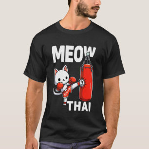 Camiseta Muay Thai Gato Boxe Artes Marciais Lutador Esporte