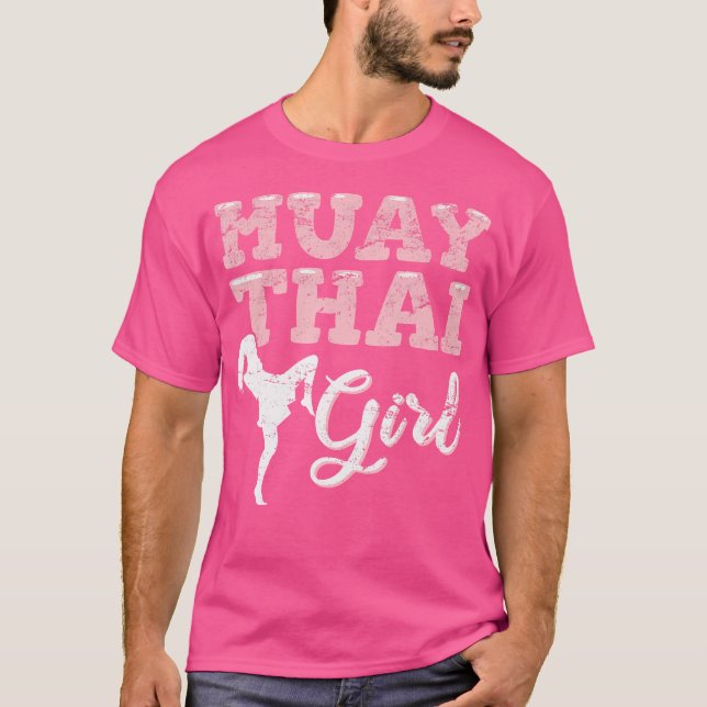 Camiseta Muay Thai Girl Muay Thai Fighting Kickbox (Frente)