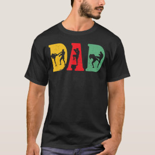 Camiseta Muay Thai Kick Boxando Pai de Arte Marcial