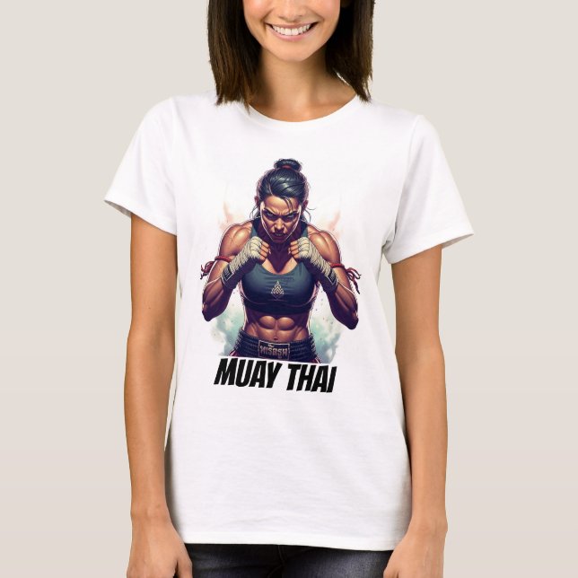 Camiseta Muay Thai Kickboxing Martial Arts (Frente)