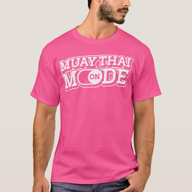 Camiseta Muay Thai Mode On In Boxing Sports Mixal Arts (Frente)