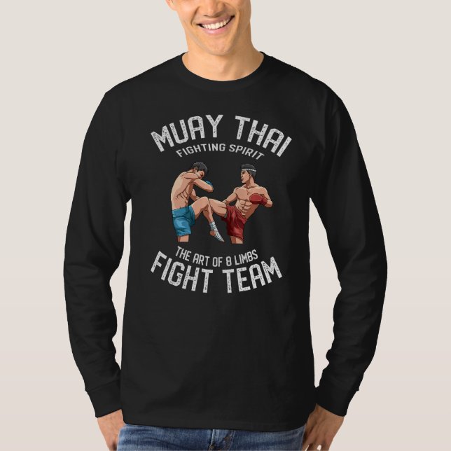 Camiseta Muay Thai O De 8 Membros Da Equipe Tailandesa De L (Frente)